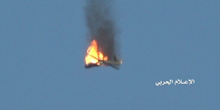 رهگیری پهپاد عربستانی توسط پدافند یمن رهگیری پهپاد عربستانی توسط پدافند یمن