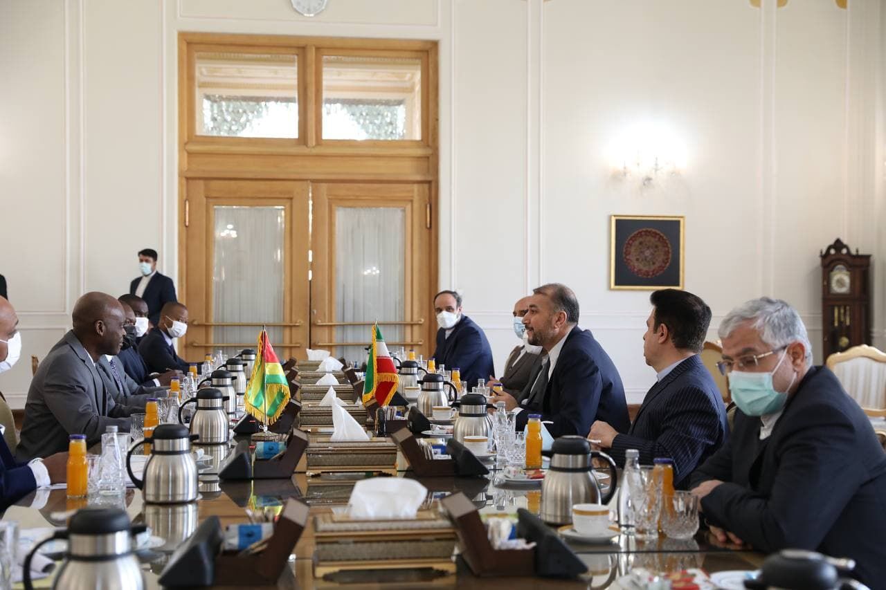 دیدار امیرعبداللهیان با وزیر خارجه توگو دیدار امیرعبداللهیان با وزیر خارجه توگو