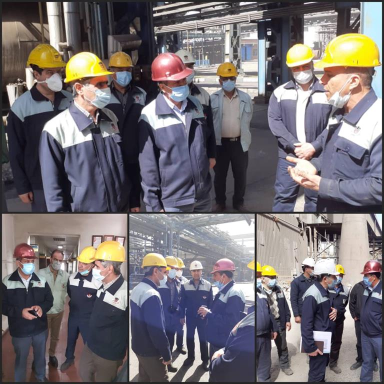 بازدیدهای مستمر رخصتی از خطوط تولید و پروژه های کارخانه ذوب آهن اصفهان بازدیدهای مستمر رخصتی از خطوط تولید و پروژه های کارخانه ذوب آهن اصفهان