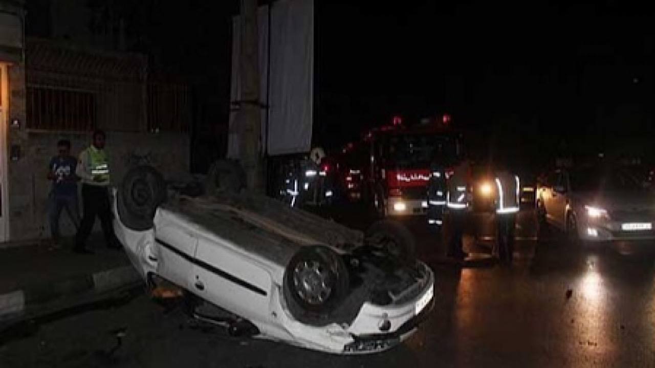 مرگ ۳ جوان در واژگونی خودرو مرگ ۳ جوان در واژگونی خودرو