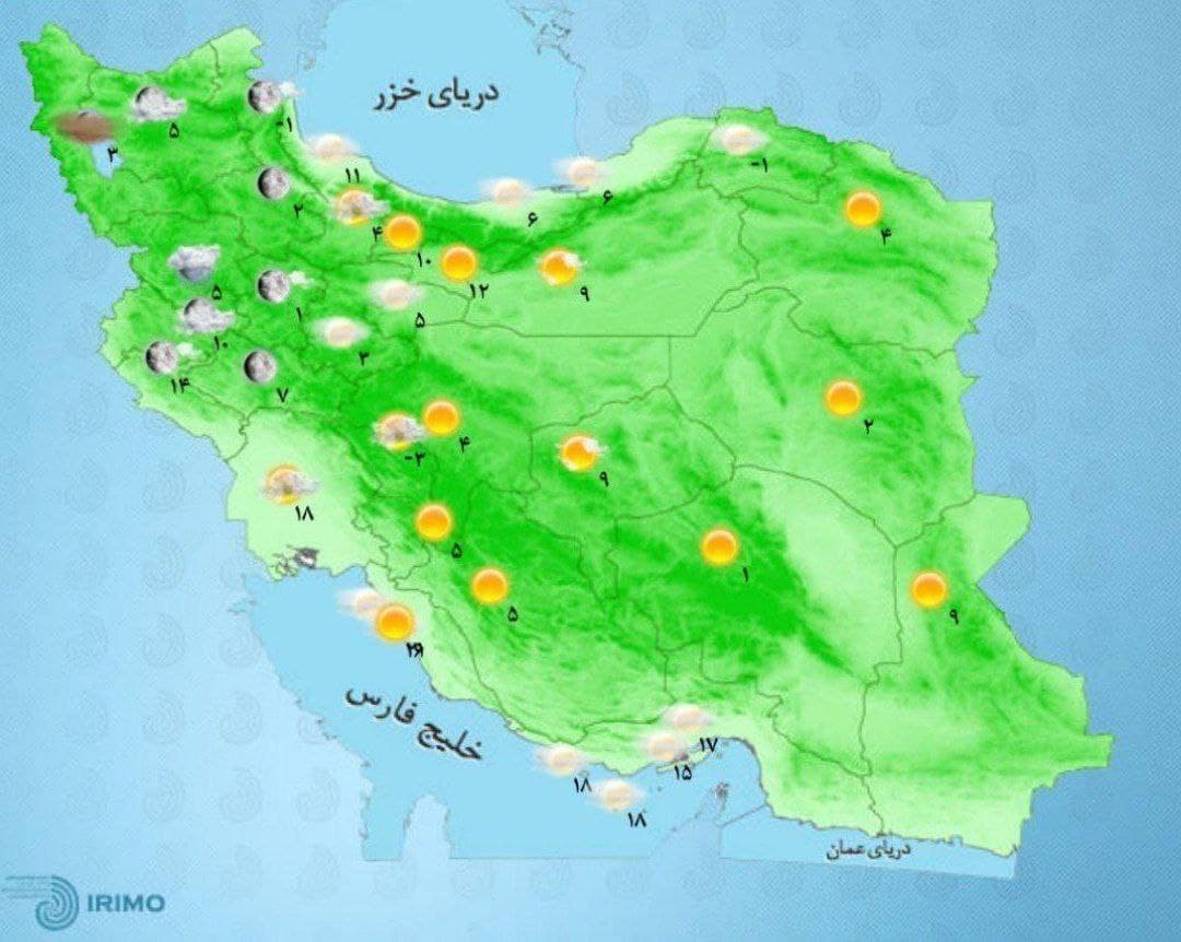 بارش برف و باران در نیمه غربی کشور بارش برف و باران در نیمه غربی کشور