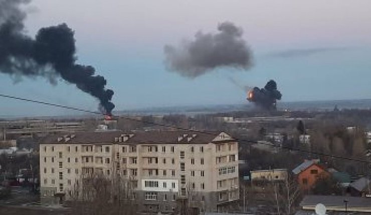 بمباران خارکیف همزمان با مذاکرات آتش بس بمباران خارکیف همزمان با مذاکرات آتش بس