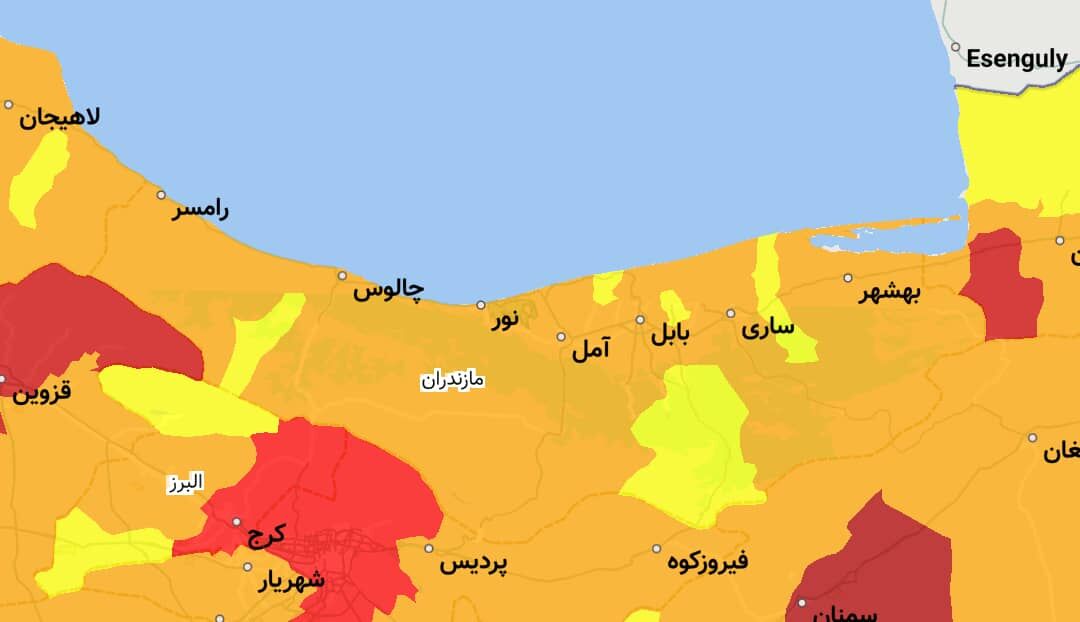 مازندران از وضعیت قرمز کرونایی خارج شد