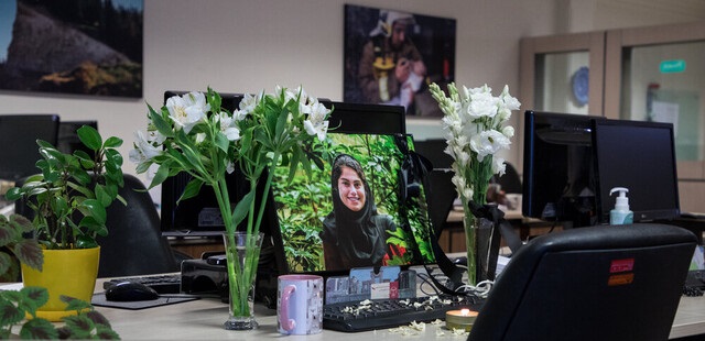 آغاز مراسم تشییع پیکر خبرنگارهای ایسنا و ایرنا + عکس