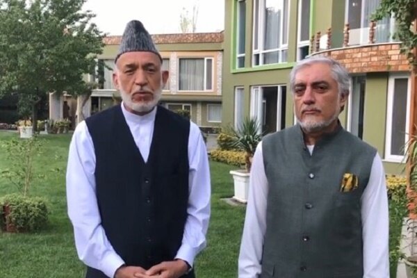 پیام مشترک حامد کرزی و عبدالله عبدالله پیام مشترک حامد کرزی و عبدالله عبدالله