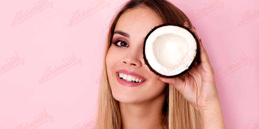 روغن نارگیل برای حلقههای تیره روغن نارگیل برای حلقههای تیره