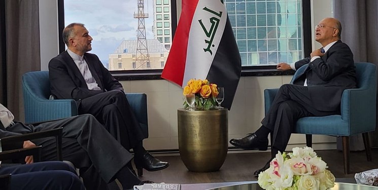 امیرعبداللهیان با رییسجمهور عراق دیدار کرد امیرعبداللهیان با رییسجمهور عراق دیدار کرد