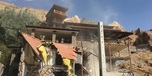 تخریب ویلای لاکچری ۲۰۰۰متری در شهریار به دستور دادستان