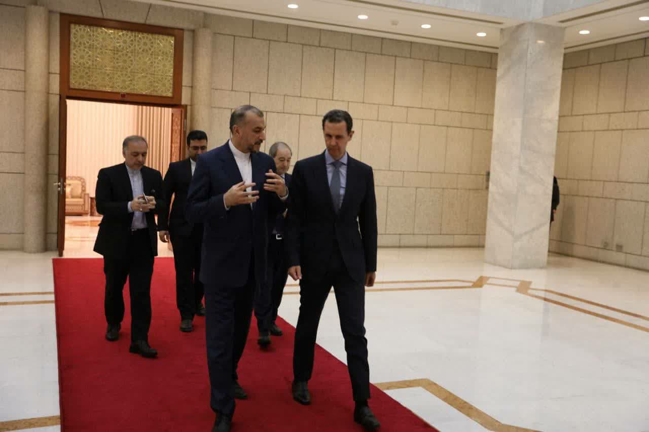 دیدار وزیرخارجه ایران با بشار اسد، رییس جمهوری سوریه + عکس دیدار وزیرخارجه ایران با بشار اسد، رییس جمهوری سوریه + عکس