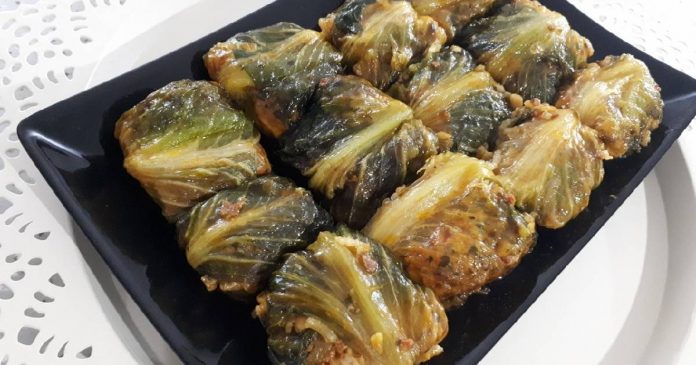 طرز تهیه دلمه برگ کاهو با گوشت چرخ شده طرز تهیه دلمه برگ کاهو با گوشت چرخ شده