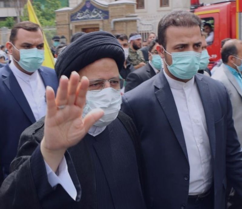 حضور رییسی در راهپیمایی روز قدس + عکس