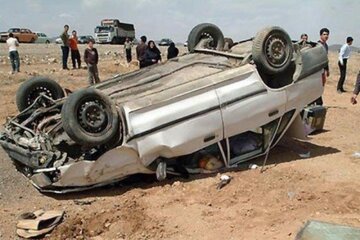 واژگونی مرگبار پراید در بزرگراه امام علی(ع) + عکس واژگونی مرگبار پراید در بزرگراه امام علی(ع) + عکس