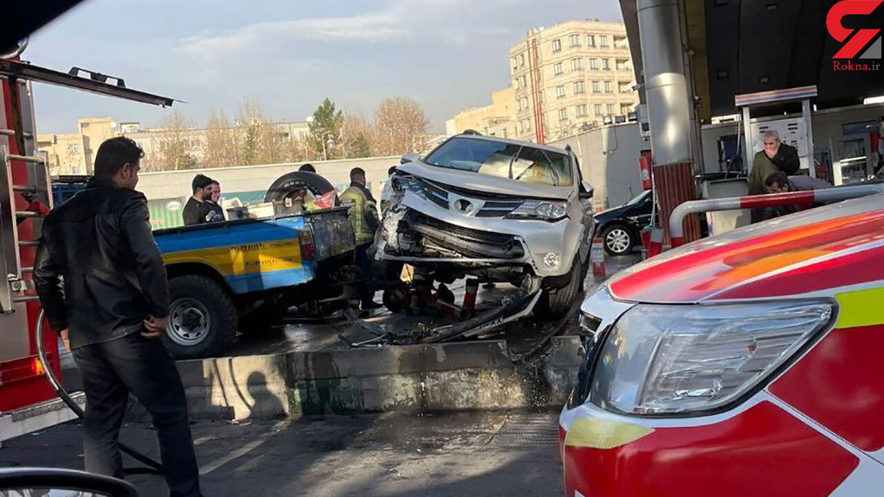 حادثه آفرینی یک راننده تویوتا در پمپ بنزین ستارخان حادثه آفرینی یک راننده تویوتا در پمپ بنزین ستارخان
