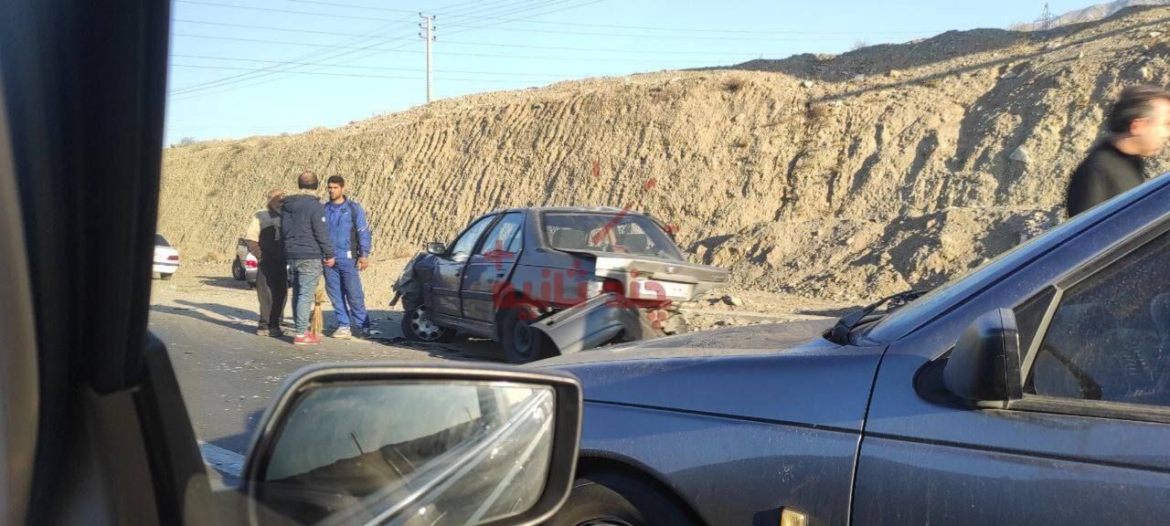 این پژو پارس در تصادف مچاله شد + عکس این پژو پارس در تصادف مچاله شد + عکس