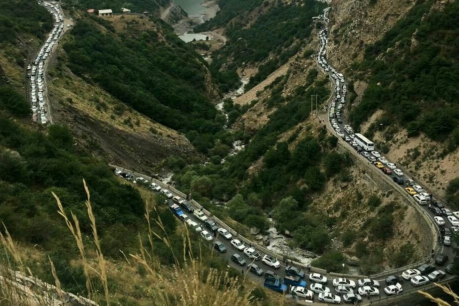 جاده چالوس دوباه یک طرفه شد جاده چالوس دوباه یک طرفه شد