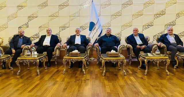 هیاتی از رهبران حماس وارد تهران شد هیاتی از رهبران حماس وارد تهران شد