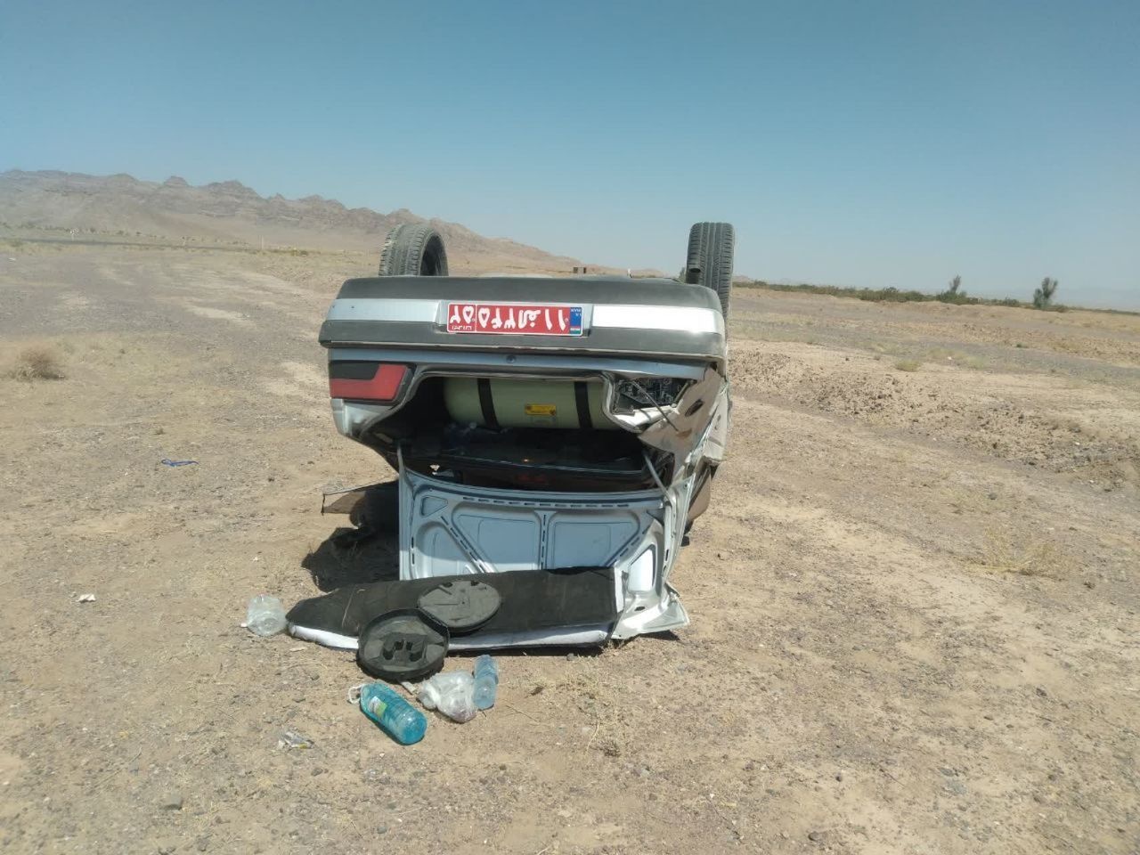 واژگونی خودروی حامل خبرنگاران شهرستان فردوس واژگونی خودروی حامل خبرنگاران شهرستان فردوس