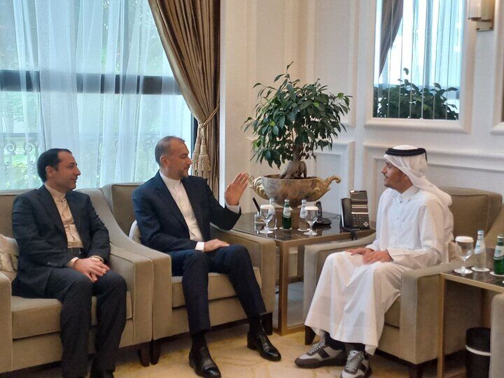 امیرعبداللهیان با وزیر خارجه قطر دیدار و گفتوگو کرد امیرعبداللهیان با وزیر خارجه قطر دیدار و گفتوگو کرد
