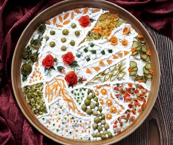 طرز تهیه سالاد الویه خانگی طرز تهیه سالاد الویه خانگی