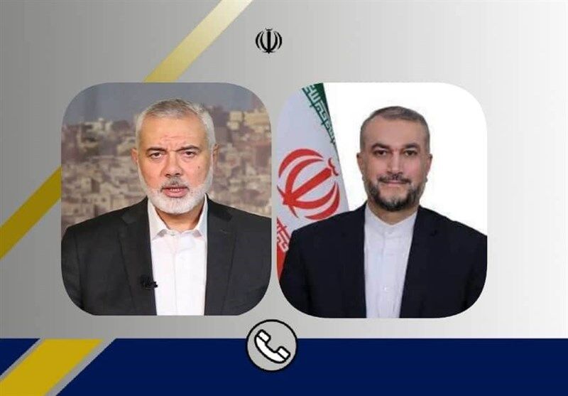 گفتوگوی تلفنی امیرعبداللهیان با اسماعیل هنیه گفتوگوی تلفنی امیرعبداللهیان با اسماعیل هنیه