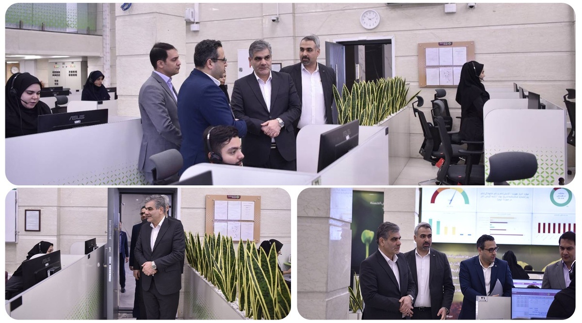 بازدید مدیرعامل بانک قرضالحسنه مهر ایران از مرکز ارتباط با مشتریان بازدید مدیرعامل بانک قرضالحسنه مهر ایران از مرکز ارتباط با مشتریان