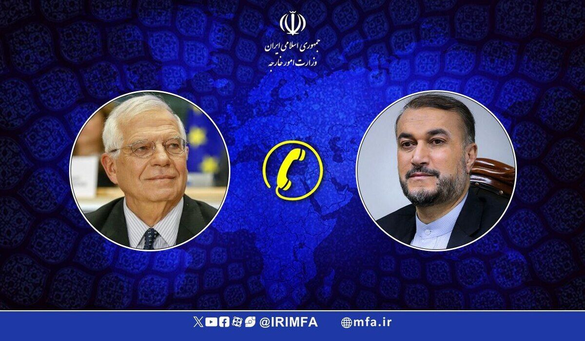 بورل و امیرعبداللهیان برای کاهش تنشها در منطقه گفت و گو کردند بورل و امیرعبداللهیان برای کاهش تنشها در منطقه گفت و گو کردند