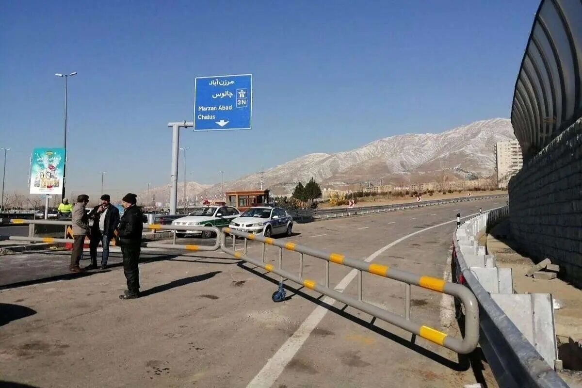 جاده چالوس تعطیل شد جاده چالوس تعطیل شد