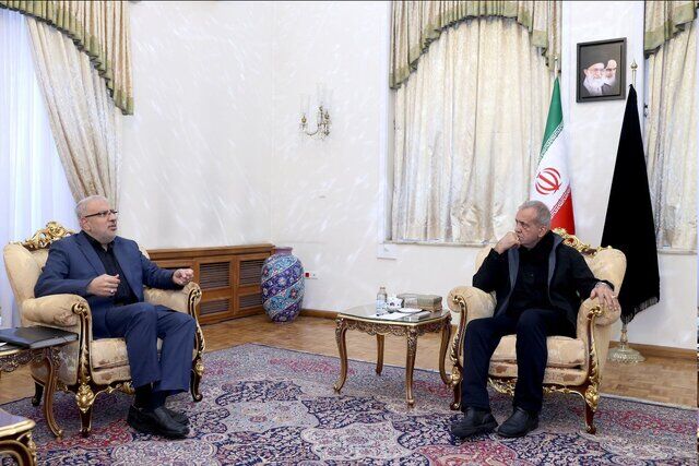 دیدار وزیر نفت با رئیسجمهور منتخب دیدار وزیر نفت با رئیسجمهور منتخب