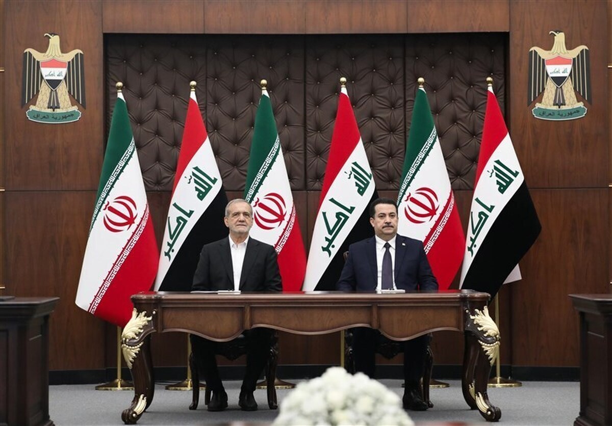 امضای ۱۴ سند همکاری میان ایران و عراق در سفر پزشکیان امضای ۱۴ سند همکاری میان ایران و عراق در سفر پزشکیان