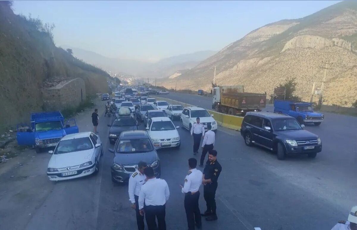 جاده کندوان به سمت چالوس یکطرفه شد جاده کندوان به سمت چالوس یکطرفه شد