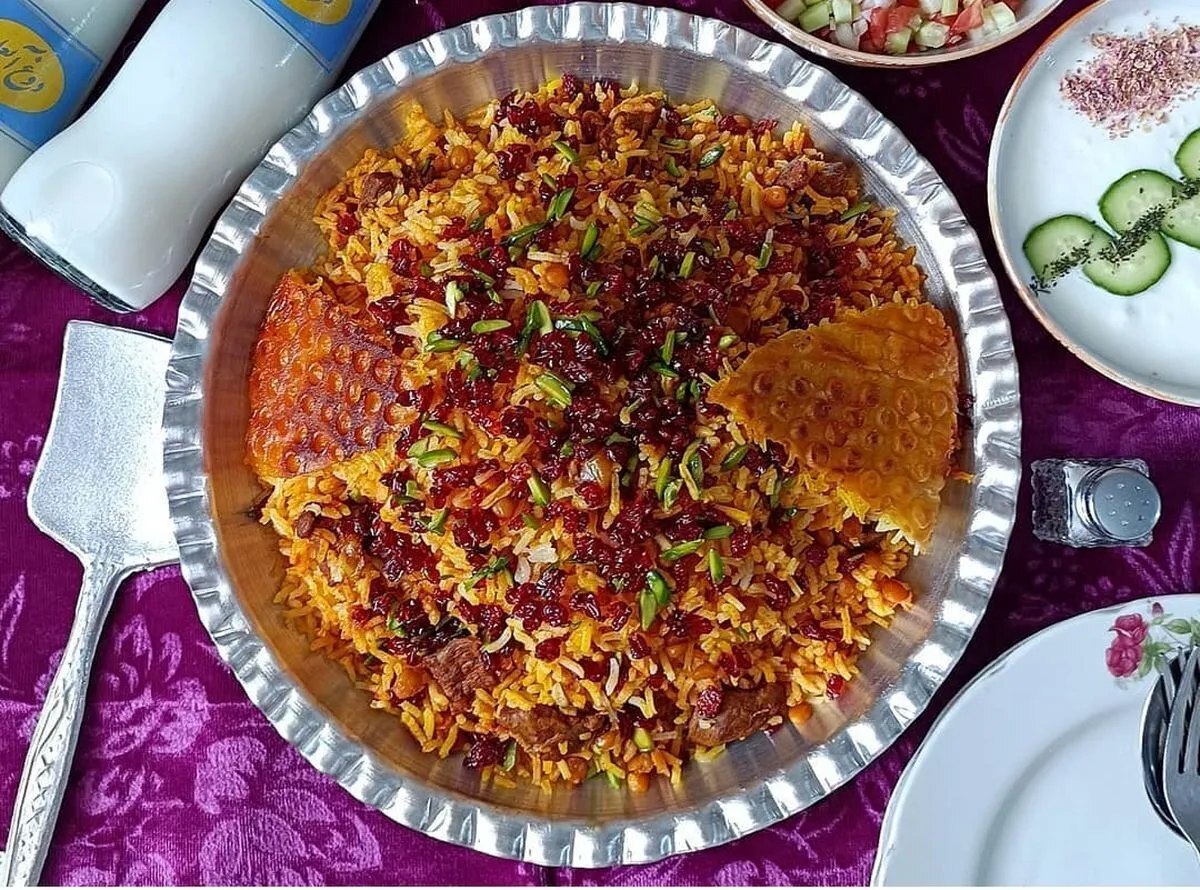 طرز تهیه پلو شاه عباسی اصیل ایرانی طرز تهیه پلو شاه عباسی اصیل ایرانی