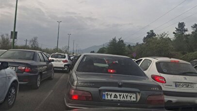 ترافیک ۱۵ کیلومتری در این جاده گیلان!