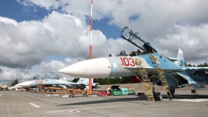 آتش زدن دو جنگنده سوخو در پایگاه روسیه توسط نیروی‌های اوکراین + فیلم