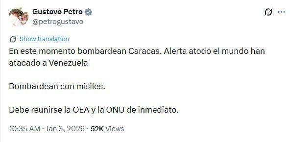 درخواست فوری کلمبیا برای تشکیل جلسه سازمان ملل درخواست فوری کلمبیا برای تشکیل جلسه سازمان ملل