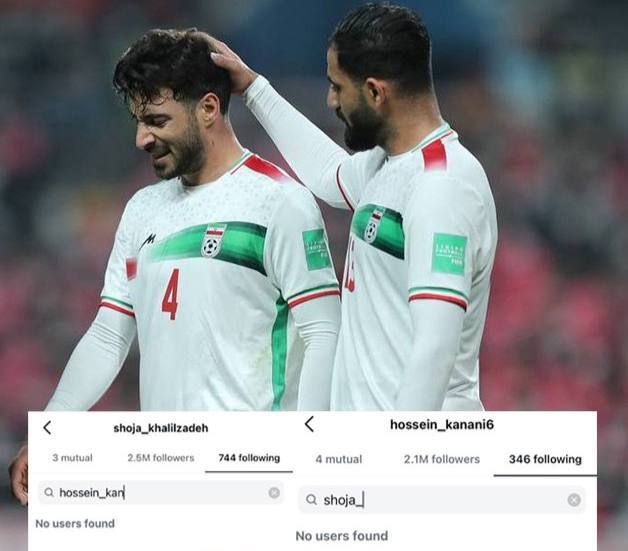 دعوای دو مدافع تیم ملی به اینستاگرام کشیده شد