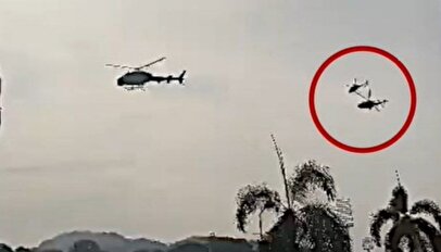 لحظه سقوط ۲ بالگرد در آمریکا + فیلم