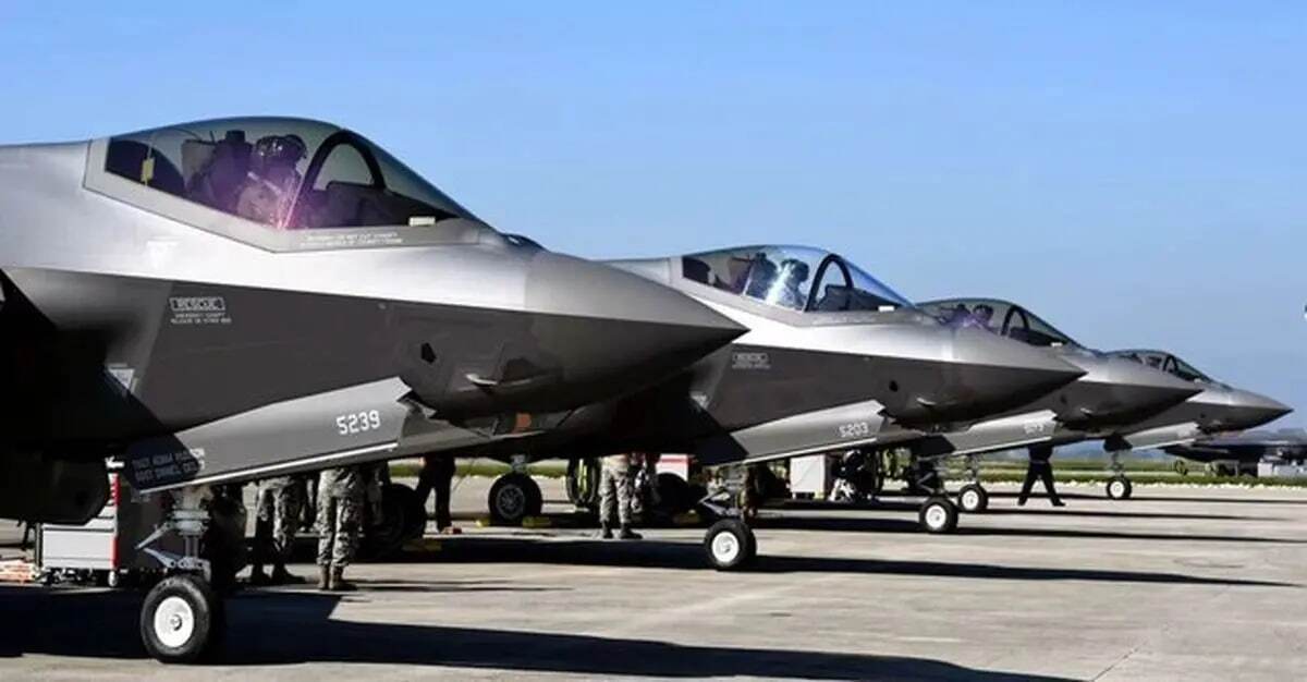 اف-۳۵ های آمریکایی در این منطقه مستقر شد