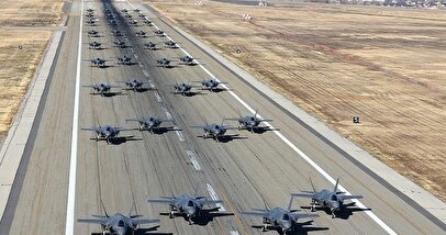 تصویر توجه‌برانگیز از پایگاه آمریکا در امارات