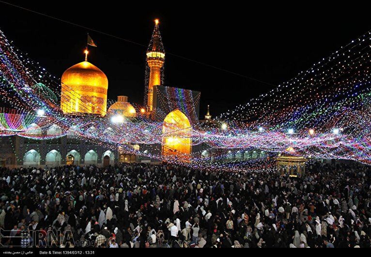 جشن عید نیمه شعبان در مشهد مقدس+ فیلم