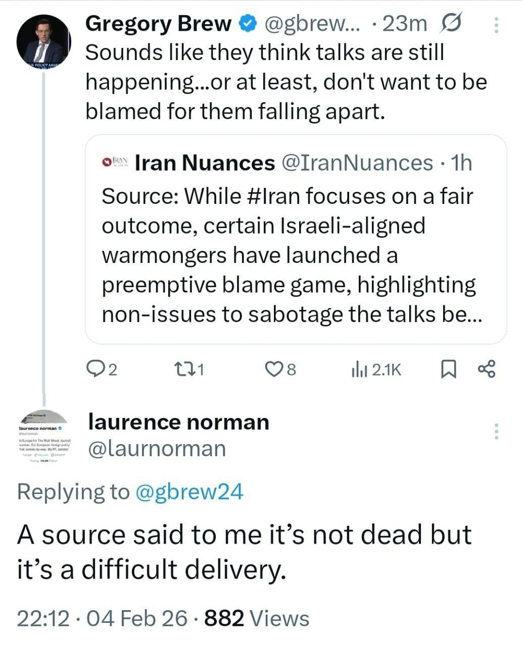 ادعای تازه وال استریت ژورنال درباره مذاکرات ایران و آمریکا/ هنوز تمام نشده!