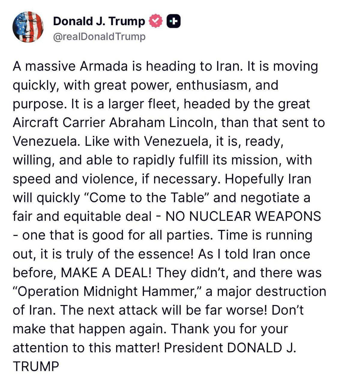 فوری؛ پاسخ ایران به ترامپ درباره مذاکره / ایران آماده گفتوگو بر اساس احترام متقابل است فوری؛ پاسخ ایران به ترامپ درباره مذاکره / ایران آماده گفتوگو بر اساس احترام متقابل است