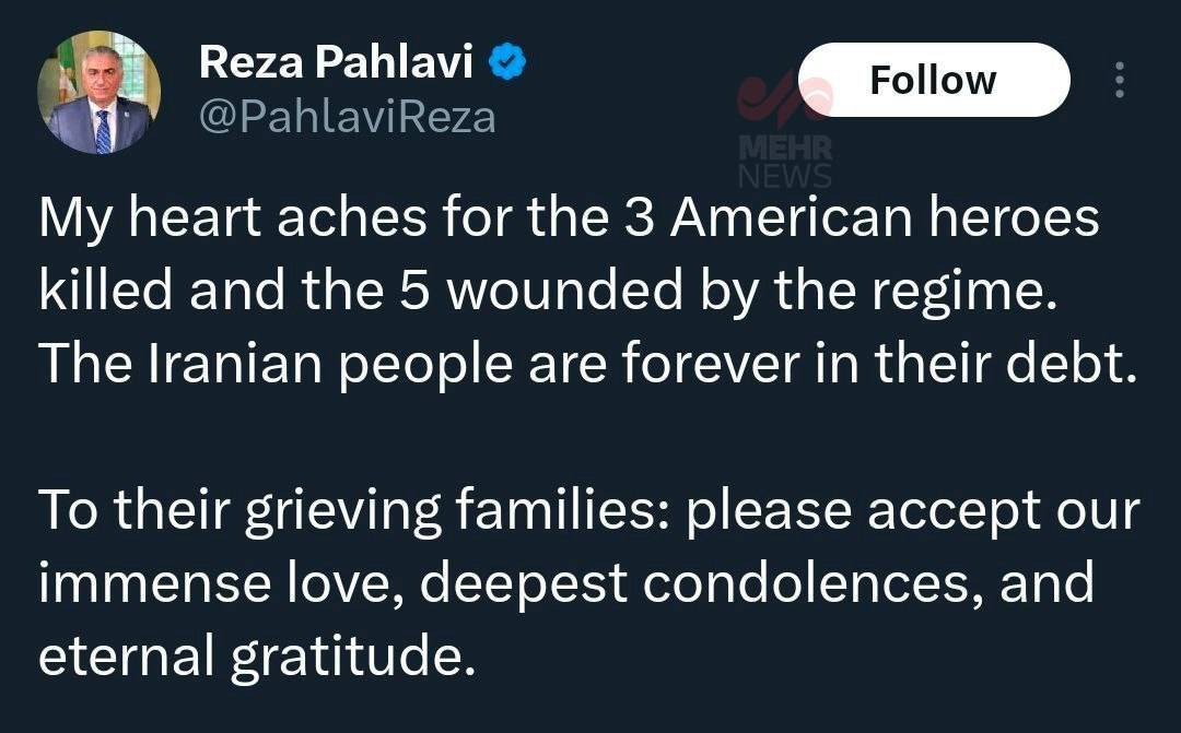 رضا پهلوی پیام جدیدی داد / دلم سوخت!