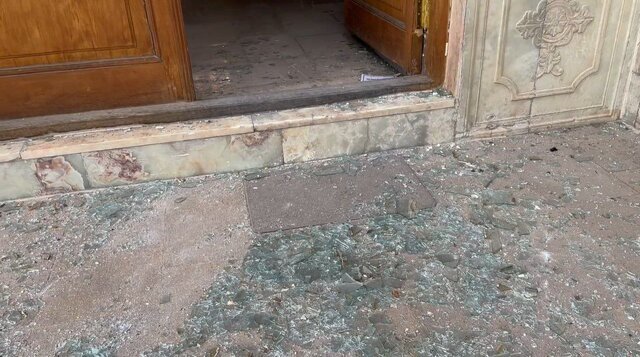 حمله هوایی به کاخ گلستان / تصاویر منتشر شده از خسارات وارد شده