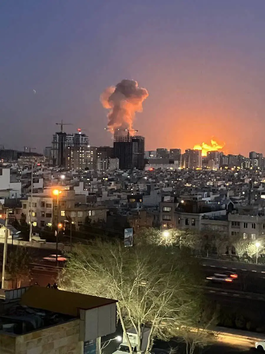 تصویر آخر الزمانی از انفجار مهیب در غرب تهران