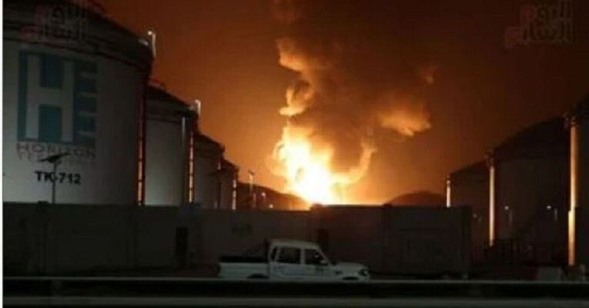 حملات پهپادی و آتش سوزی گسترده تاسیسات شرکت‌های آمریکایی در بصره