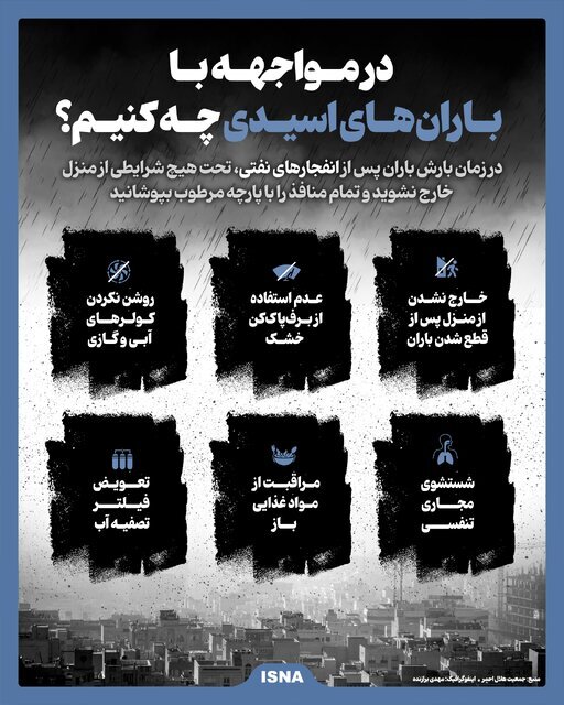 در مواجهه با باران‌های اسیدی چه کنیم؟