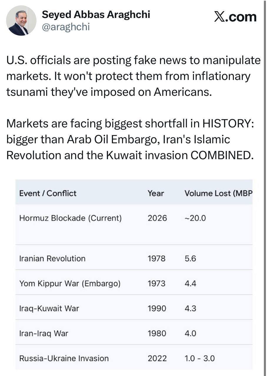 واکنش فوری عراقچی به انتشار اخبار جعلی در امریکا