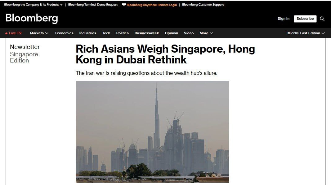 شوک جنگ به دبی/ ثروتمندان از امارات فراری شدند