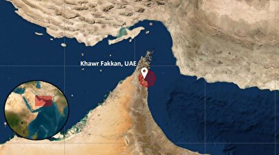 آتش در آب‌های امارات / یک کشتی هدف پرتابه ناشناس قرار گرفت