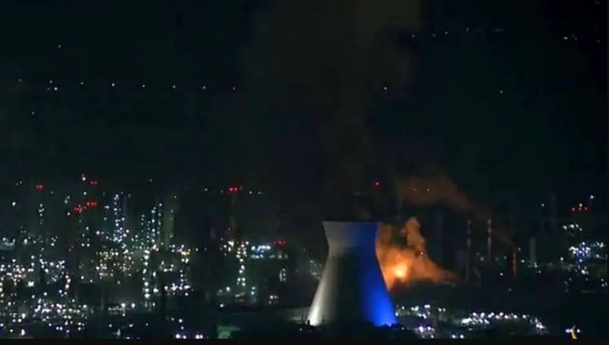 ویدئو جدیدی از حمله موشکی ایران به نیروگاه‌های برق حیفا + فیلم